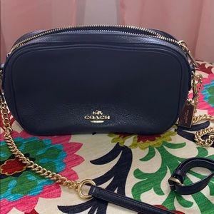 Navy blue coach crossbody